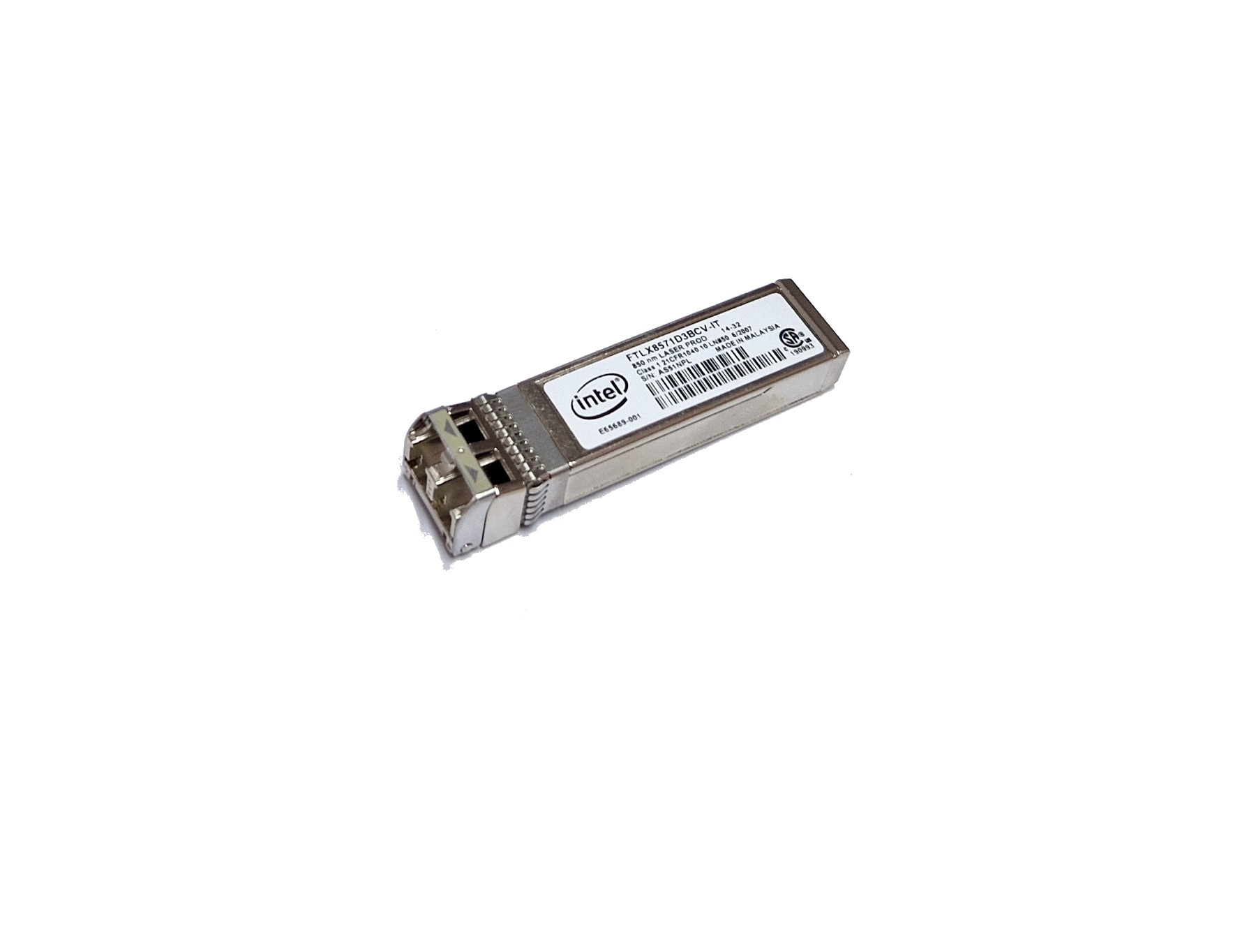 Intel FTLX8571D3BCV-IT SFP+ GBIC Modul 850nm E65689-001 10Gbe 10GBASE-SR