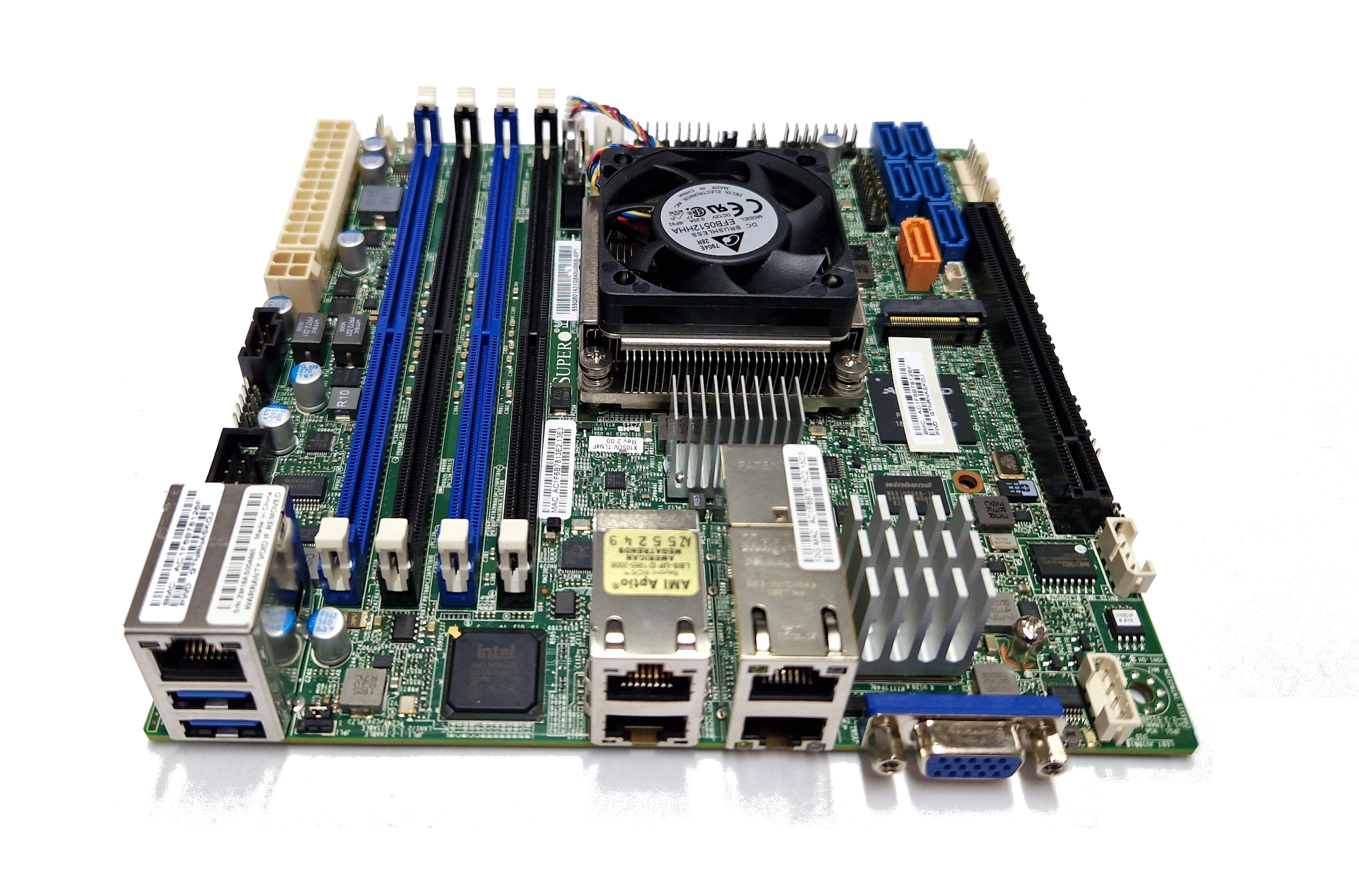 Supermicro X10SDV-8C-TLN4F Intel Xeon D-1541 PCIe x16 m.2 IPMI ITX DDR4 Server