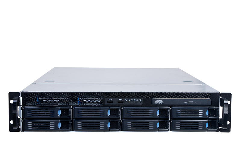 2HE Rackmount Server - Intel Xeon D-1541 / 64GB Ram ECC DDR4 / Asrock Rack D1541D4U-2T8R / 8x Hot Swap / 550W red PSU ZFS TrueNAS IT-Mode